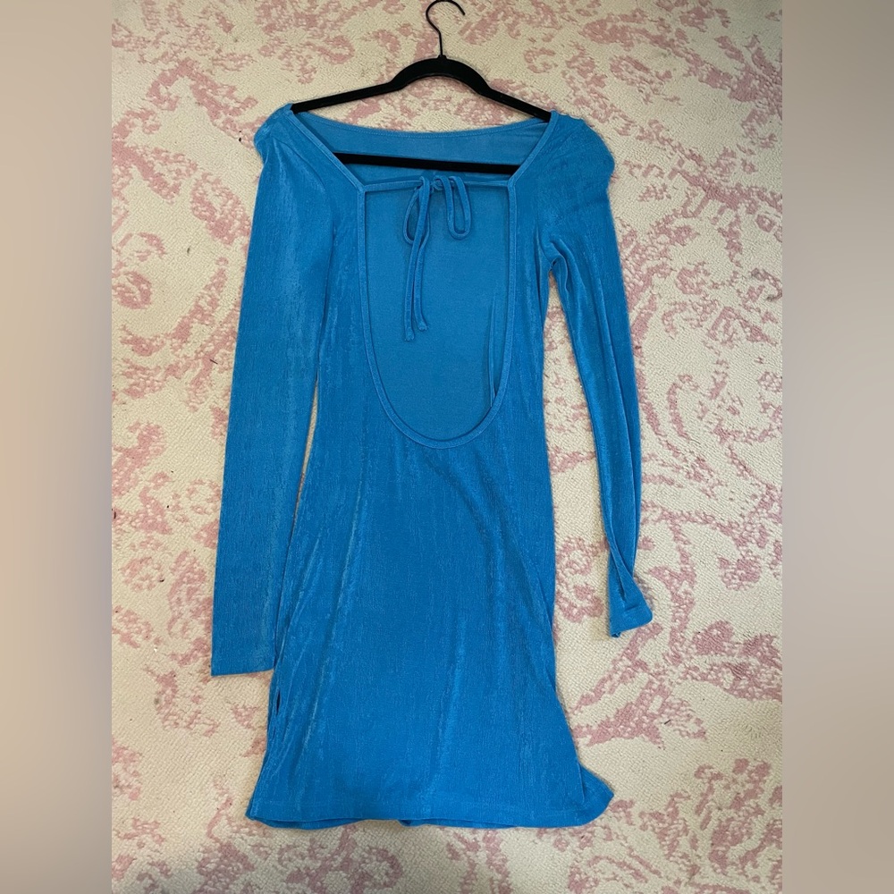 Princess Polly Mesh Electric Blue Dress